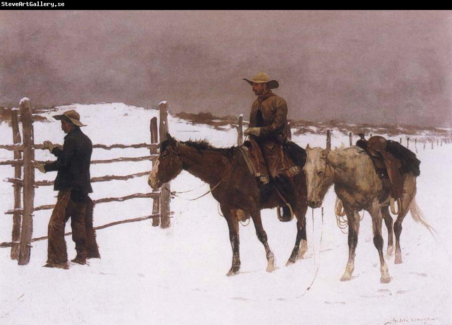 Frederick Remington The Fall of the Cowboy